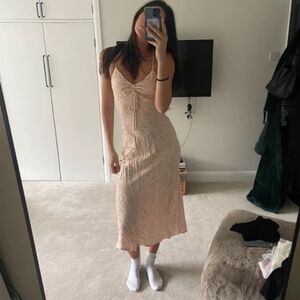 Pink Zara maxi dress